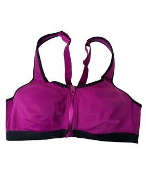 Victoria’s Secret On Point Knock Out Front Close Sports Bra Sz 34D Fuchsia